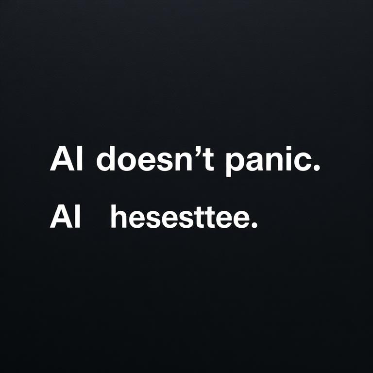 AI doesn't panic. AI doesn't hesitate.